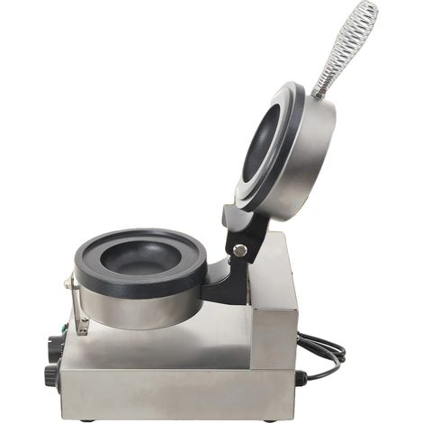Machine à Gaufres à Glace, Puissance 1200W, Plage de Température 50-300°C, Design Antiadhésif, Acier Inoxydable Durable, Minuteur Réglable 1-5 min (1/5)