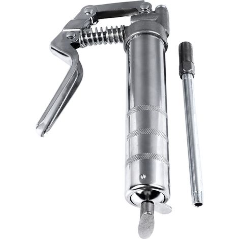Pistolet à graisse 120CC, outil de remplissage de lubrification portatif en métal chromé pour équipement industriel