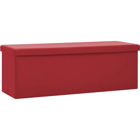 Maison Exclusive - Panca Portaoggetti Pieghevole Rosso Vino in PVC