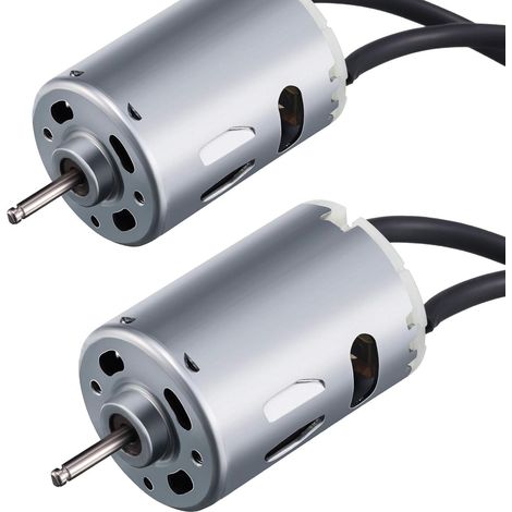 Lot de 2 moteurs de ventilateur d'échappement pour campingcar 12 V Compatible avec Heng's, Elixir, Ventline, Jensen et autres pales