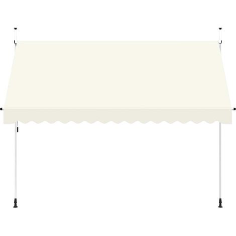 Manueller einziehbarer Sonnenblende 350 cm Creme