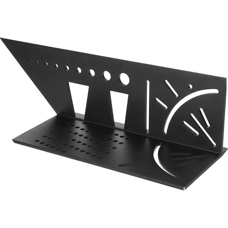 Multifunktions-Winkelmesser aus Aluminiumlegierung (45°/90°) – Messwerkzeug für Holzbearbeitung und Schreinerarbeiten (Schwarzer Multifunktions-Führungslineal) (1/5)