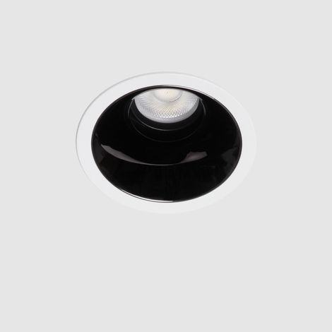 Downlight LED Circular Loop Corte Ø 75mm 2700K - 3200K - 4000K Estándar Negro 9 W Empotrable (1/5)