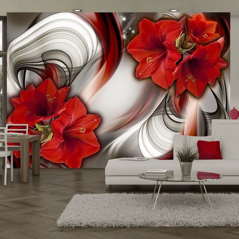 Fotomurale - Amaryllis - Ballad of the Red - 100x70 (1/4)