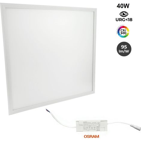 Panel LED Slim 60x60cm - Driver OSRAM - 40W - UGR18 - CRI 90 - Blanco Neutro (1/5)