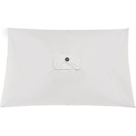 Funda impermeable para sombrilla de jardín – Color blanco roto, sin marco, fabricada en poliéster resistente a la intemperie.