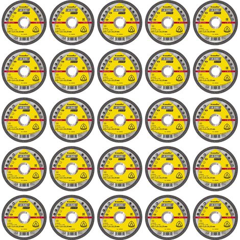 Lot de 25 Disques à tronçonner, Type A 346 EX, 125x1,6x22,23 mm (1/2)
