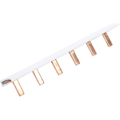 Barre omnibus de disjoncteur, bornier en cuivre pur PVC pour écoles, hôpitaux, hôtels et habitations, 6 canaux