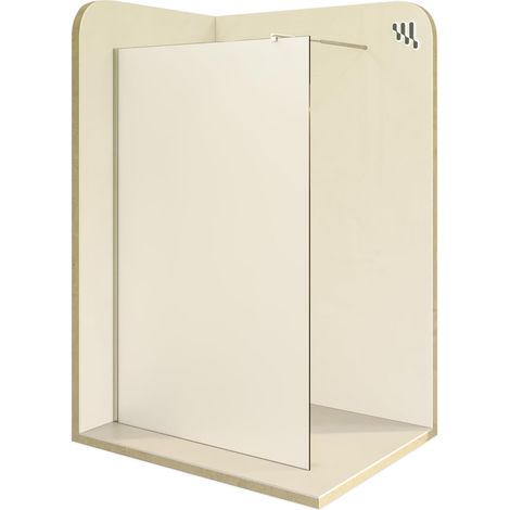 i-flair Duschabtrennung Walk In aus satiniertem Sicherheitsglas mit 10 mm Glasstärke W740 70x200 cm