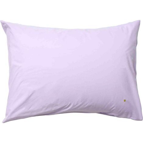 Taie d'oreiller lilas à motif étoilé pour décoration de lit, 70 x 50 cm - PANGIVO