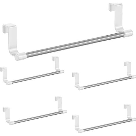 5 Porte-torchon, Acier carbone, Sans perçage, Plastique ABS, Cuisine salle de bain (1/5)