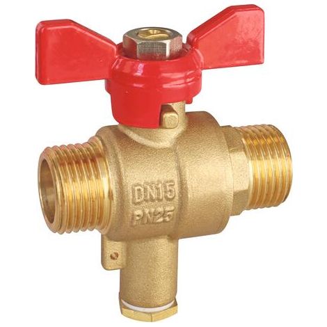 Vanne porte sonde double mâle 15/21 (1/4)