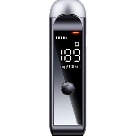 Analyseur D'haleine Sans Contact - Capteur Semi-Conducteur Précis - Avec Alarme Lumineuse LCD - Pour Voiture Et Maison - 1 Pièce (1/5)