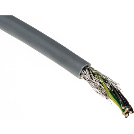 Câble de contrôle CY, 5 x 0,75 mm² Blindé, C 50m ( Prix pour Bobine de 50 Mètres )