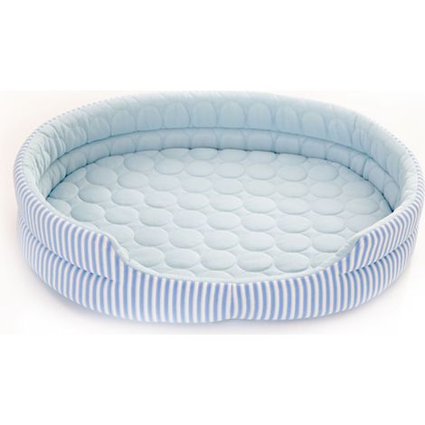Panier nid saisons sommeil glace pour animal de compagnie été intérieur chaton chiot bleu en soie refroidissement universel (1/5)