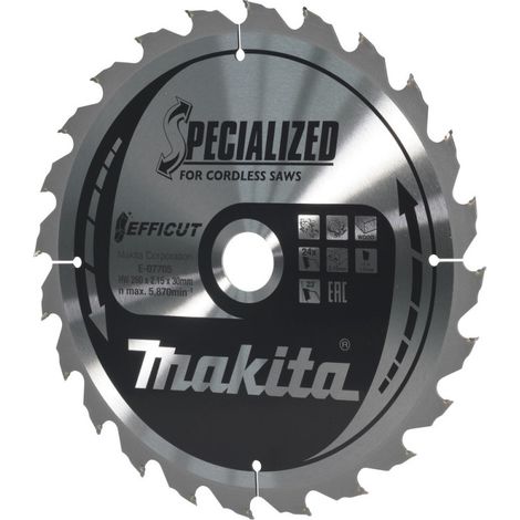 Makita E-07705 Kreissägeblatt 260 x 30 x 2.15 mm Zähneanzahl: 24 1 St. (1/2)