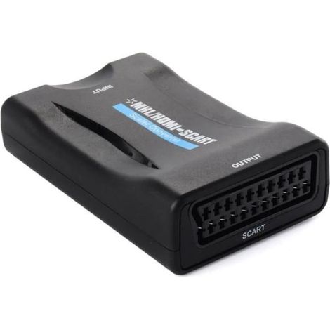 Adaptateur HDMI vers Péritel - JUANIO - NV3 - Convertisseur HDMI→SCART - 1080p - Entrée HDMI, Sortie Péritel (1/5)