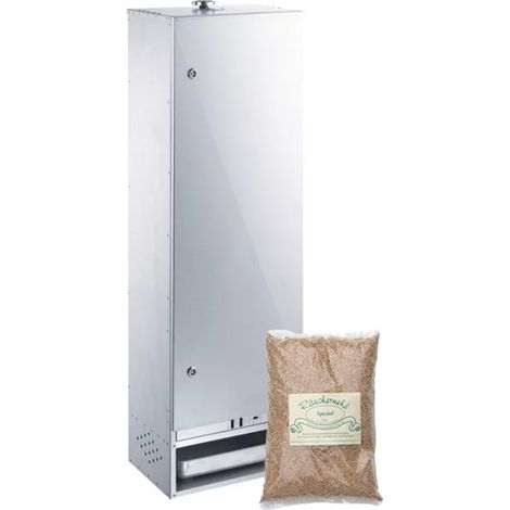 Fumoir Peetz Acier Aluminé porte à charnières - H 120 x L 39 x P 28 cm (1/4)