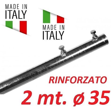 Palo Singolo Rinforzato Antenna 2 Metri   35 Made In Italy Tv Wifi