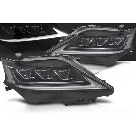 Paire de feux phares Lexus RX de 2012 a 2015 FULL LED DRL DYN Noir-41433581 (1/4)