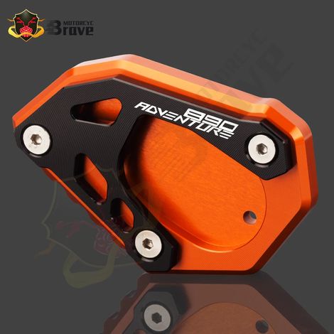 (Orange B) Compatible avec KTM 890 Adventure / S / R 2019 2020 2021 2022 : extension de béquille latérale, plaque de support, 890 Adventure, 890 Adventure Maxpower (1/4)