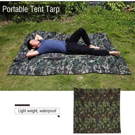 Tapis de pluie portable, léger et camouflage pour extérieur (22m) (1/3)