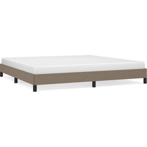 Maison Exclusive - Giroletto senza Materasso Tortora 200x200 cm in Tessuto (1/5)
