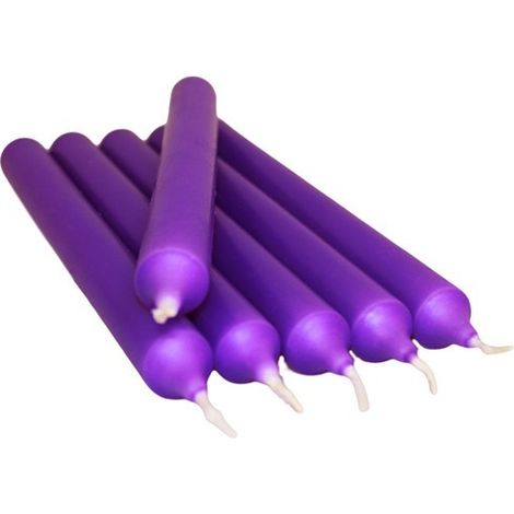 Bougies de dîner lilas (100)- Vendu par 5 (1/2)