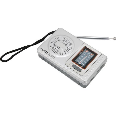 Radio portable AM/FM à transistors avec puce DSP et haut-parleur intégré pour la maison, les voyages, le divertissement, le travail et les urgences. Idéale pour la maison, les voyages, le travail et l