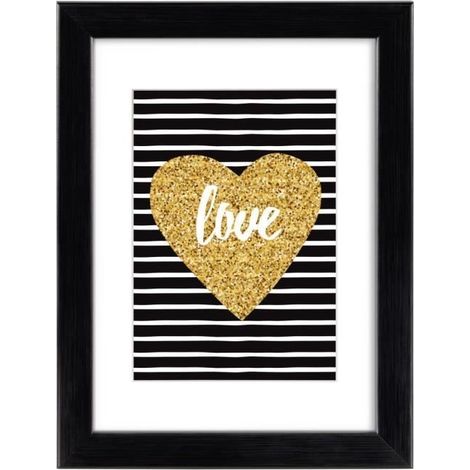 Cadre photo - HAMA - Rio - 40 x 50 cm - Noir - Mélange bois-plastique recyclé (1/4)