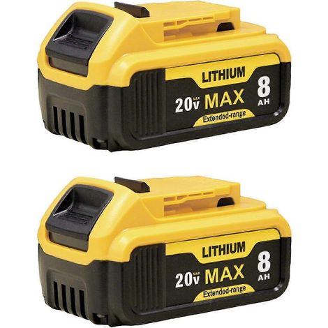 Dewei 20V 8,0Ah Akku für Elektrowerkzeuge DCB206, DCB205, DCB204, DCB203 (25-26mAh)