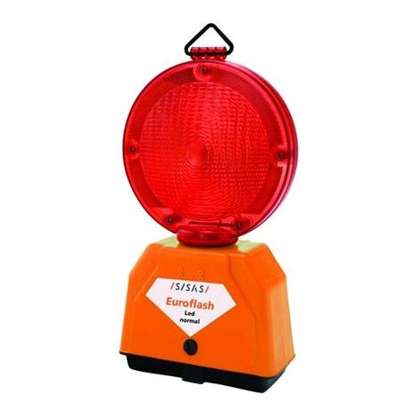 Lampeggiatore Da Cantiere Led Luce Fissa Rossa