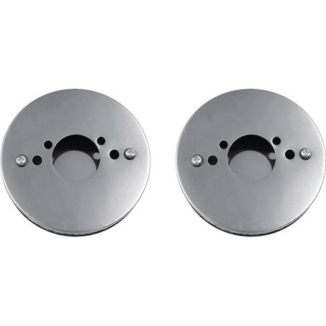 2 Stück verchromte, flache Hochleistungs-Luftfilter für alle 1,25-Zoll-SU-HS2-Vergaser (14 x 3 cm, Chrom) (1/5)