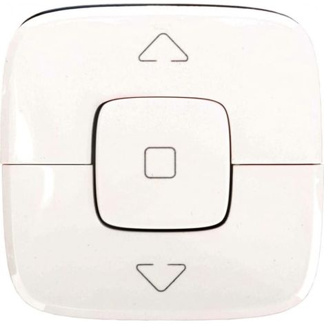 Interruptor o botón de control para persianas enrollables Valena Allure, color blanco, 755145