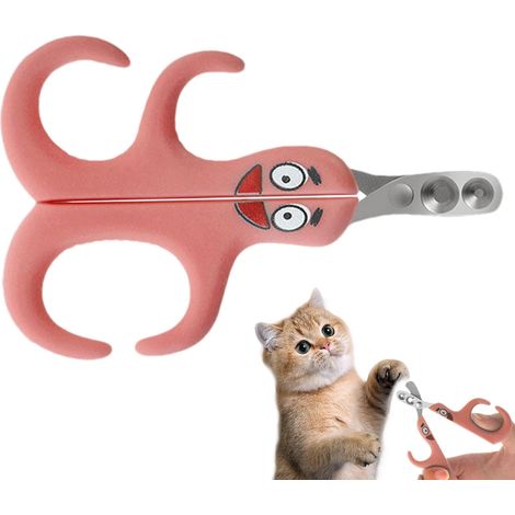 Coupe-ongles pour animaux, Coupe-ongles pour chiens Coupe-ongles, Coupe-ongles professionnels, Outils de toilettage sécuritaires, Coupe-ongles pour petits chiens (rose) (1/5)