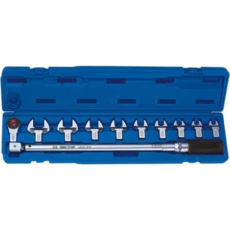 KING TONY - Coffret clé à déclenchement 345222DG 40-200Nm + 9 embouts 14X18