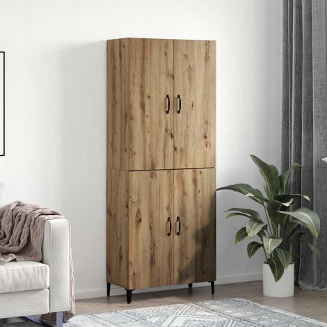 vidaXL Highboard 2 pcs Artisan-Eiche 69,5 x 34 x 180 cm Holzwerkstoff (1/5)