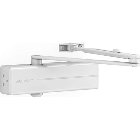 Tesa Assa Abloy DC140-D9016 Chiudiporta Porte con Braccio articolato, Bianco, DC140 (1/3)