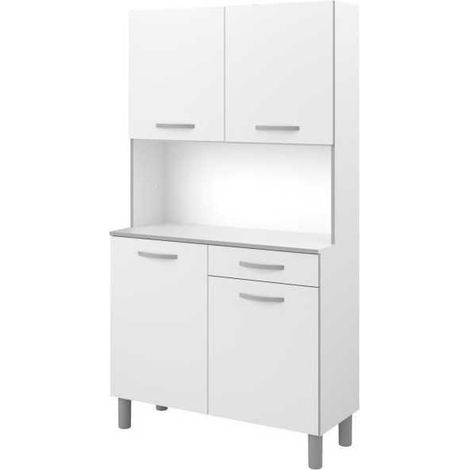 Ekipa Küchenbuffet weiß 4 Türen 1 Schublade (1/3)
