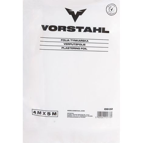 Feuille de plâtre LDPE 4x5m - transparent Vorstahl