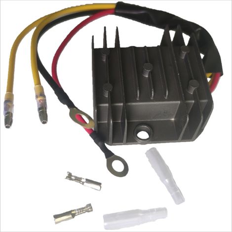 2006.40 Universal voltage regulator for Yamaha motorcycle rectifiers with aluminum housing. (1/4)