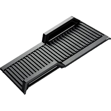 Siemens – Plaque grill nervurée pour accessoires de plaque de cuisson – Compatible avec appareils Bosch – Entretien facile – 17000324 (1/6)