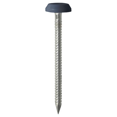 TIMCO Polymer Headed Nails A4 Stainless Steel Anthracite Grey - 50mm