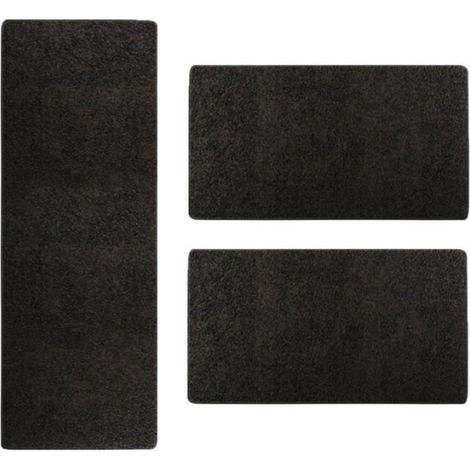 Descente de lit Sphinx Noir 1 tapis 67 x 240 cm + 2 tapis 67 x 140 cm (1/5)