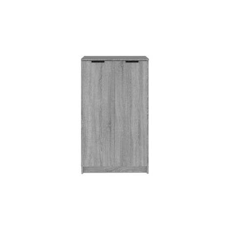 Armoire multifonction basse 59cm - Simplicité et Solidité-Chêne gris (1/5)