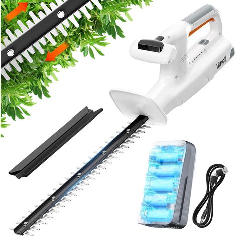20V Taille-haie à Batterie, avec Batterie 2,0 Ah. Poignée Ergonomique, Lame de 45 cm pour Les travaux de Taille légers, Poids léger de 2,3 kg. (1/5)