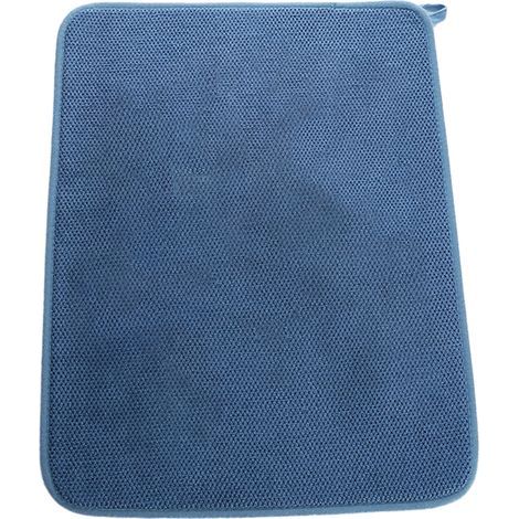 Tischset, Mikrofaser-Trockenmatte, super saugfähig (blau) (1/5)