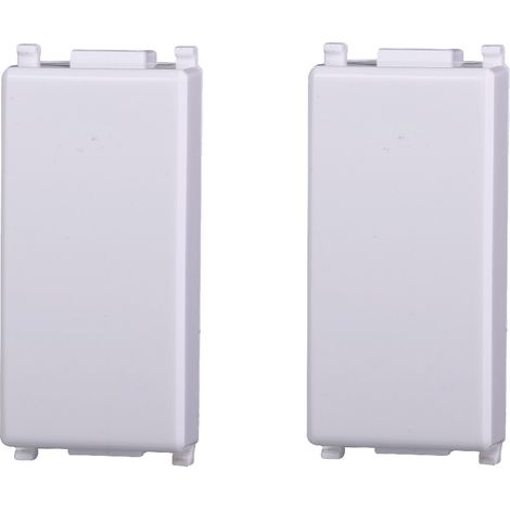 Falso polo compatibile Vimar Plana confezione 2pcs colore bianco Ettroit EV0100