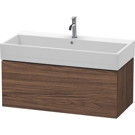 Mobile lavabo L-CUBE 394x984x459mm noce scuro