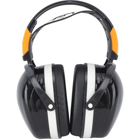Noise reduction Edirmobules foldable and lightweight hearing protection on the head Muff for garden photography, mowing black and white (1/5)